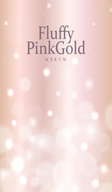 [LINE着せ替え] Fluffy-Pink Gold HEART 12の画像1