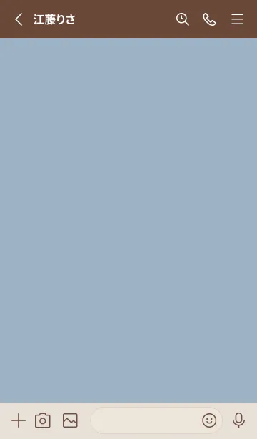 [LINE着せ替え] シンプル（beige blue)V.1798の画像2
