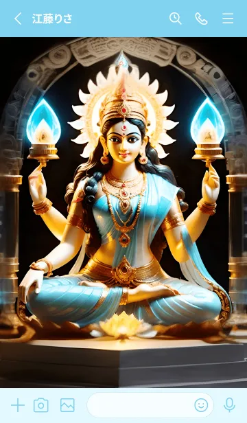 [LINE着せ替え] Laxmi ダークテーマ、カラフルな色 22の画像2