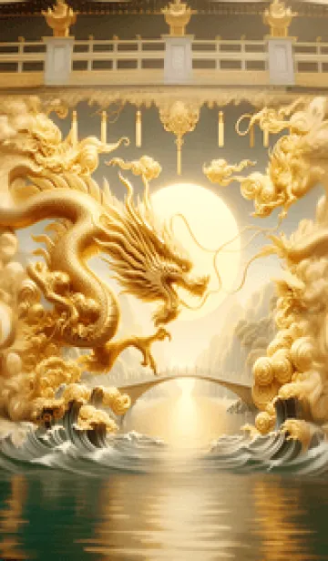 [LINE着せ替え] ゴールデンドラゴン、お金と権力 02の画像1