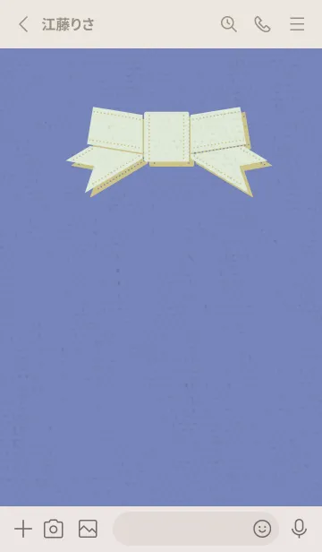 [LINE着せ替え] リボンのきせかえ たそがれの画像2