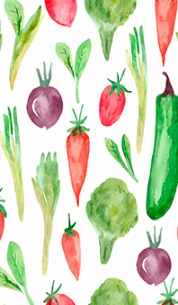 [LINE着せ替え] 【シンプル】お野菜の着せかえ#655の画像1