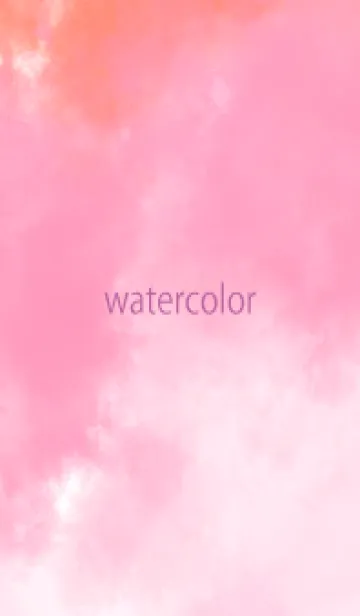 [LINE着せ替え] watercolor pink&orange 51の画像1