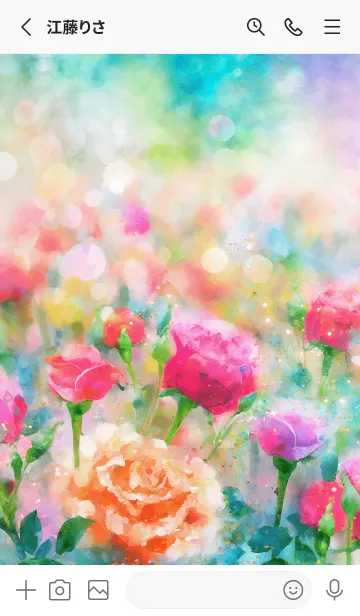 [LINE着せ替え] 薔薇(バラ)の花の着せかえ(R3853)の画像2