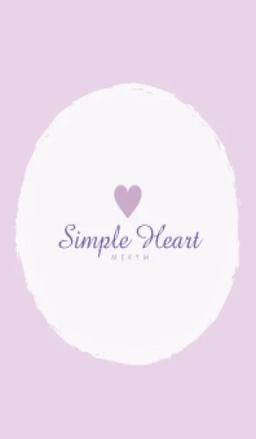 [LINE着せ替え] Simple Heart Dusky Purple-NATURAL 14の画像1