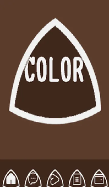 [LINE着せ替え] brown color L56の画像1