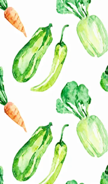 [LINE着せ替え] 【シンプル】お野菜の着せかえ#658の画像1