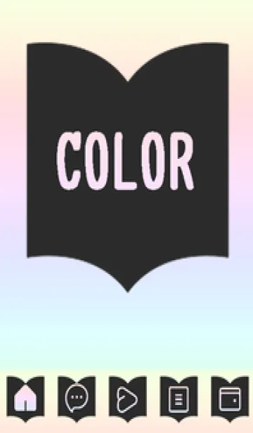 [LINE着せ替え] bw color rainbow Q07の画像1