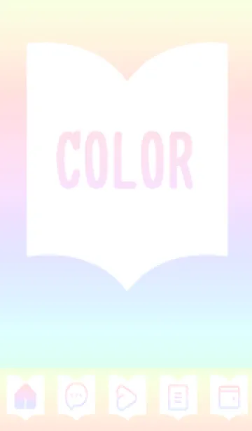 [LINE着せ替え] bw color rainbow Q10の画像1