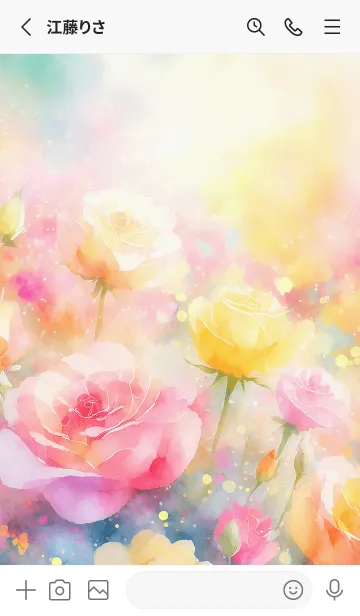 [LINE着せ替え] 薔薇(バラ)の花の着せかえ(R3857)の画像2