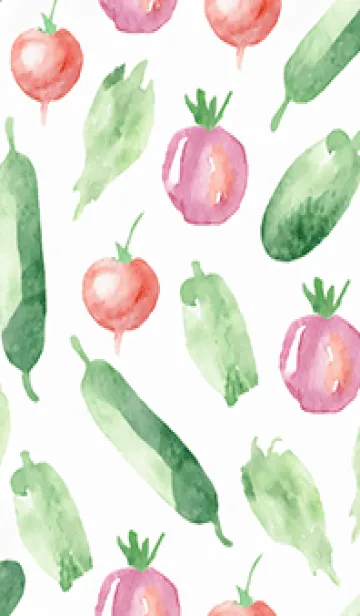 [LINE着せ替え] 【シンプル】お野菜の着せかえ#660の画像1