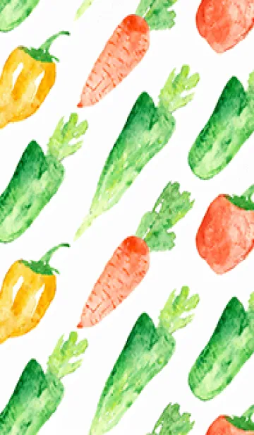 [LINE着せ替え] 【シンプル】お野菜の着せかえ#661の画像1