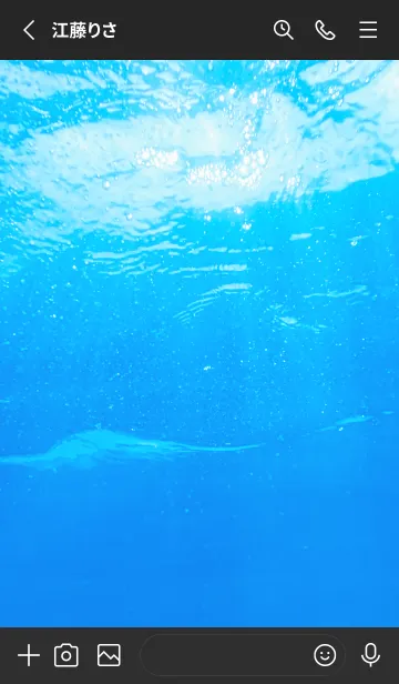 [LINE着せ替え] Underwater Photo 19 Not AIの画像2