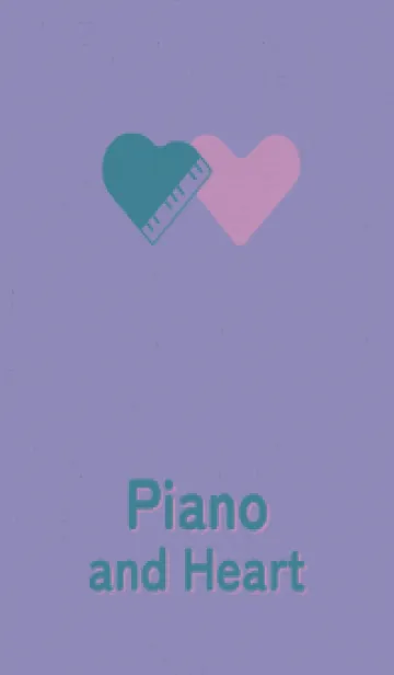 [LINE着せ替え] ピアノ型のハートと♥ マジックグリーンの画像1