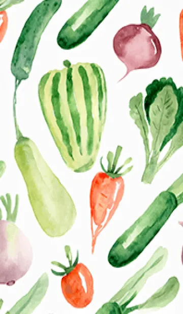 [LINE着せ替え] 【シンプル】お野菜の着せかえ#662の画像1