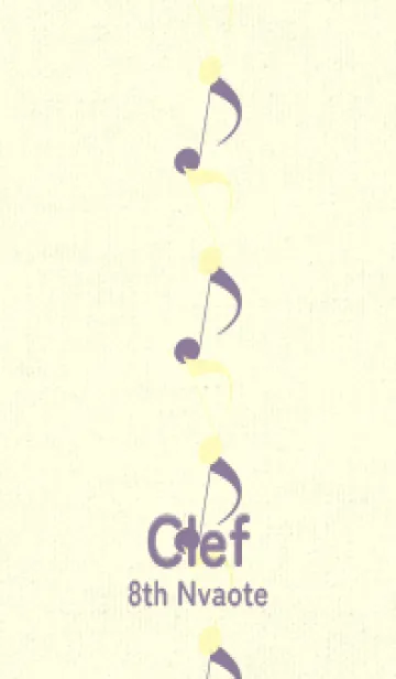 [LINE着せ替え] 八分音符1 ライトレモンの画像1