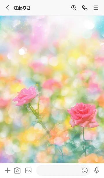 [LINE着せ替え] 薔薇(バラ)の花の着せかえ(R3861)の画像2