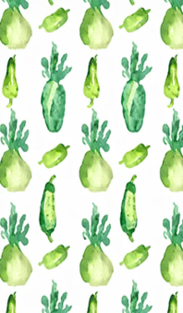 [LINE着せ替え] 【シンプル】お野菜の着せかえ#667の画像1