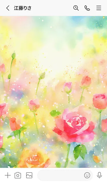 [LINE着せ替え] 薔薇(バラ)の花の着せかえ(R3864)の画像2