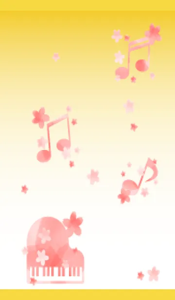 [LINE着せ替え] 春の音楽 黄色の画像1