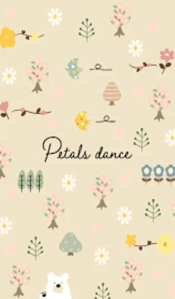 [LINE着せ替え] イエロー petals dance14_1の画像1