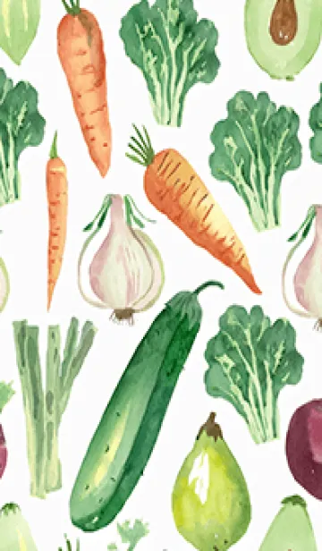 [LINE着せ替え] 【シンプル】お野菜の着せかえ#673の画像1