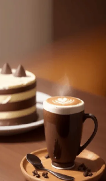 [LINE着せ替え] 午後のコーヒータイム-快適な日 pKhzXの画像1