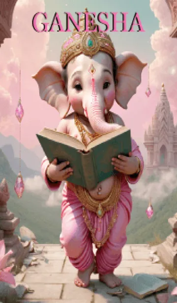 [LINE着せ替え] Pink Ganesha business  & Rich Theme (JP)の画像1