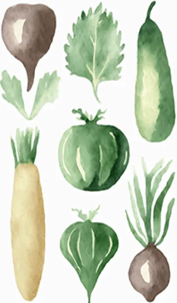 [LINE着せ替え] 【シンプル】お野菜の着せかえ#674の画像1