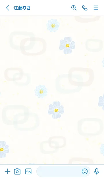 [LINE着せ替え] 花と輪21の画像2