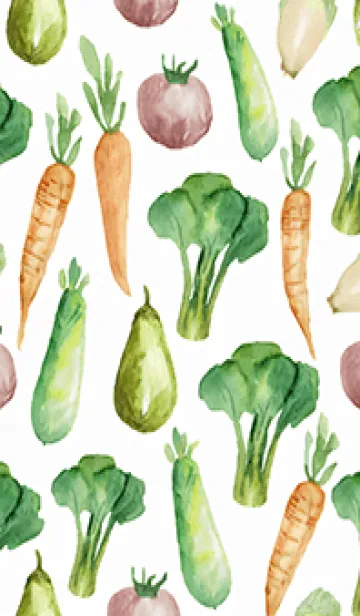 [LINE着せ替え] 【シンプル】お野菜の着せかえ#675の画像1