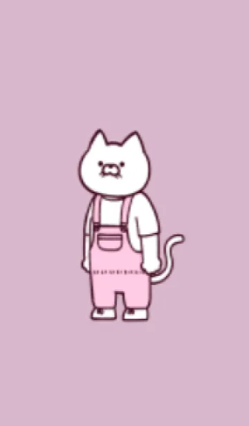 [LINE着せ替え] オーバーオールにゃん(くすみ09)の画像1