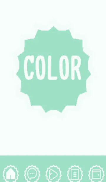 [LINE着せ替え] green color M115の画像1