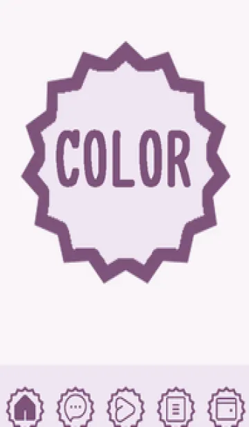 [LINE着せ替え] purple color M58の画像1