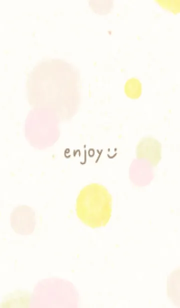 [LINE着せ替え] 丸 水彩 くすみカラー29の画像1