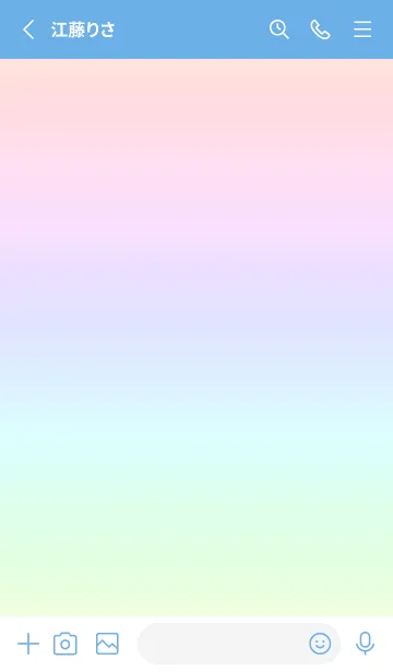 [LINE着せ替え] blue color rainbow Q06の画像2