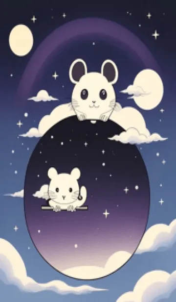 [LINE着せ替え] 可愛い小さなマウス 快適な良い日 igmseの画像1