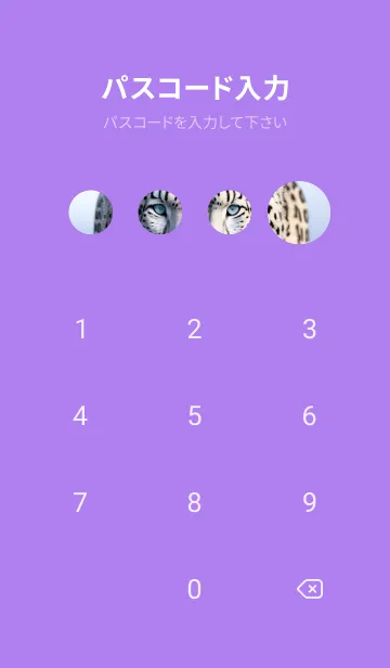 [LINE着せ替え] 夢幻の白いスノーヒョウ QZkyFの画像4