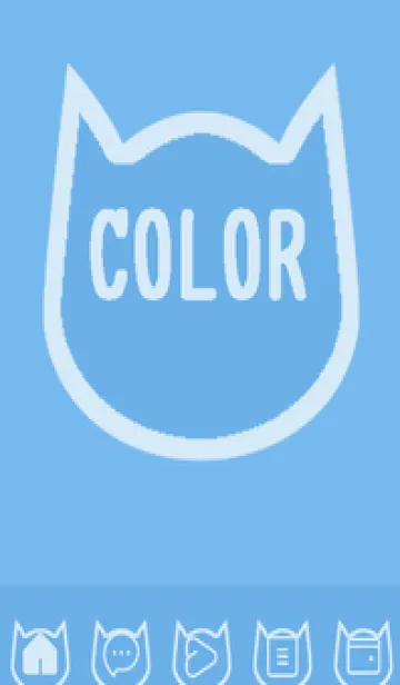 [LINE着せ替え] blue color N56の画像1