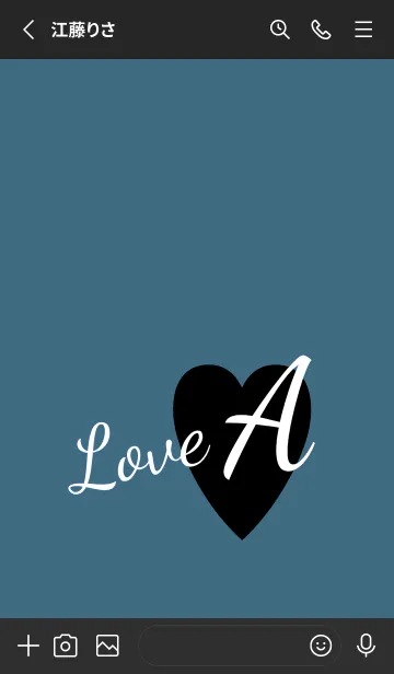[LINE着せ替え] ラブ イニシャル ”A” 22の画像2
