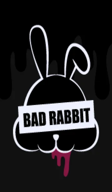 [LINE着せ替え] BLACK - BAD RABBIT DARK 11の画像1