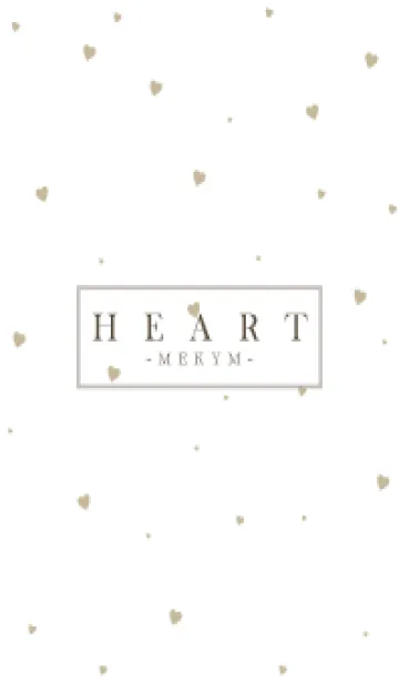 [LINE着せ替え] HEART-BEIGE SIMPLE 6の画像1