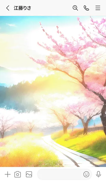 [LINE着せ替え] 優美な春の風景の着せかえ(Spring-576)の画像2