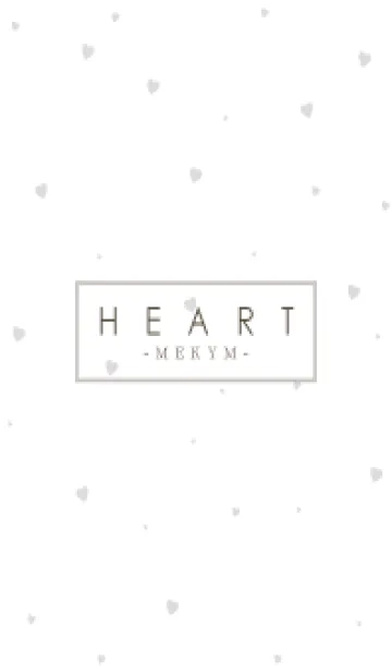 [LINE着せ替え] HEART-GRAY SIMPLE 6の画像1