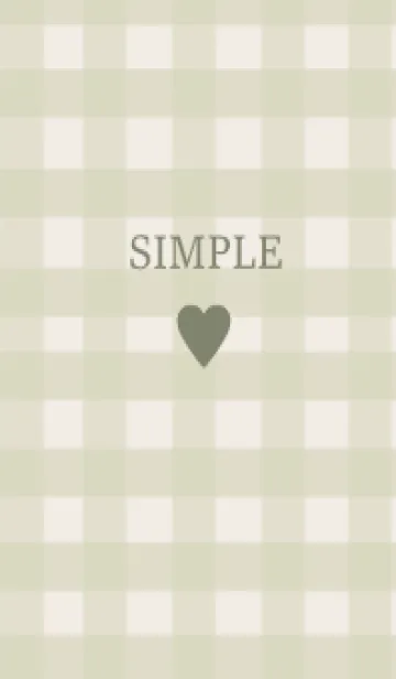 [LINE着せ替え] SIMPLE HEART :check pistachioの画像1