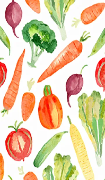 [LINE着せ替え] 【シンプル】お野菜の着せかえ#688の画像1