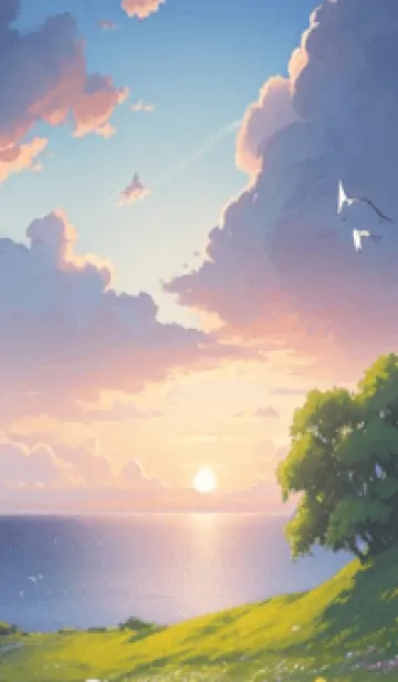 [LINE着せ替え] 静かな山水の森-春 Trlw8の画像1