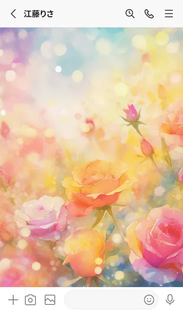 [LINE着せ替え] 薔薇(バラ)の花の着せかえ(R3883)の画像2