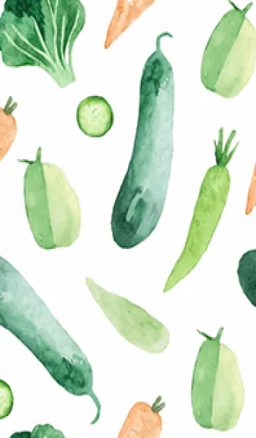 [LINE着せ替え] 【シンプル】お野菜の着せかえ#686の画像1