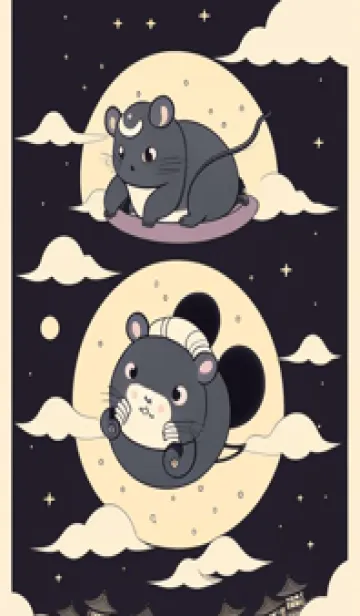 [LINE着せ替え] 可愛い小さなマウス 快適な良い日 liAOzの画像1